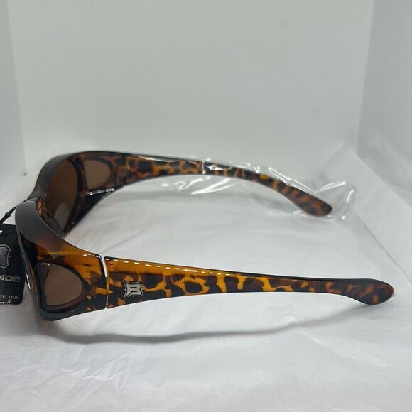 Barricade Tortoise Fit Over Oval Sunglasses – Model PZ-BAR615 - Picture 2 of 3